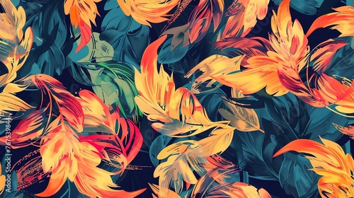 Seamless pattern wallpaper