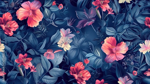 Seamless pattern wallpaper