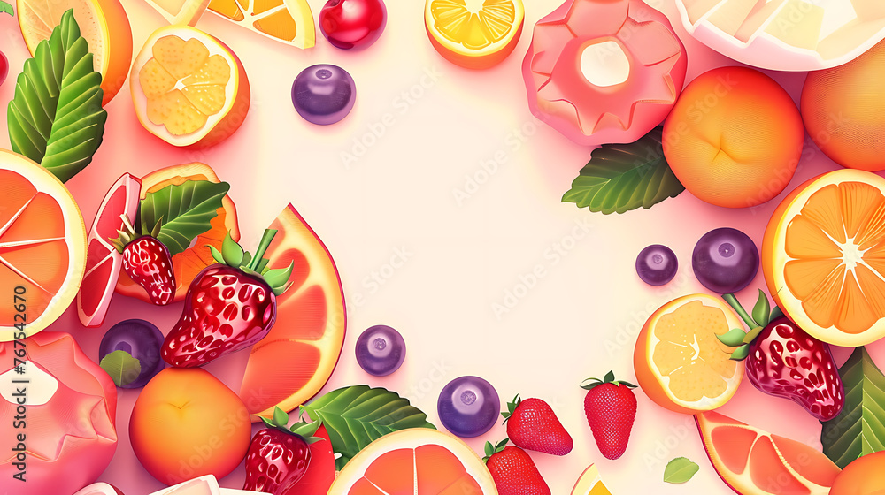 Fun fruits wallpaper, add vitamins and minerals to the body Fun fruits wallpaper, add vitamins and minerals to the body