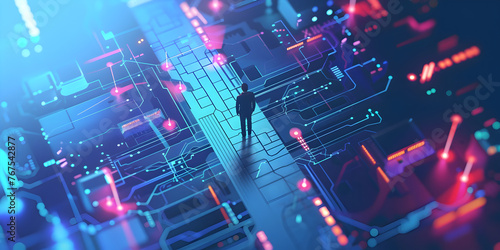 Cyberpunk Background with Futuristic City Billboards , Futuristic Cityscape with Cyberpunk Billboards , Futuristic Urban Environment with High-Tech Billboards