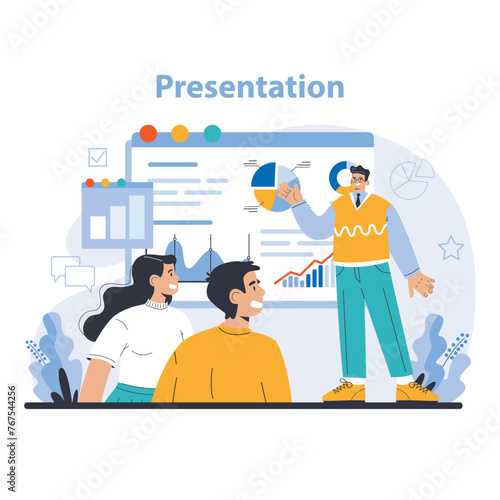 Wallpaper Mural Business meeting concept. Flat vector illustration. Torontodigital.ca