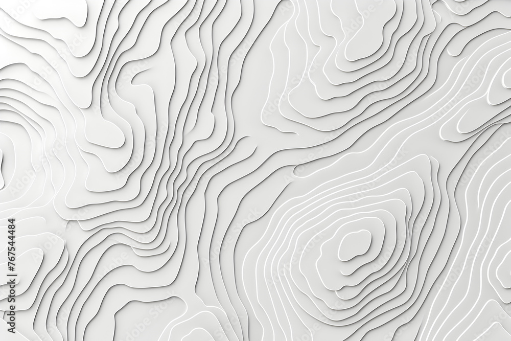 Fototapeta premium Abstract Map Contour Lines Illustration
