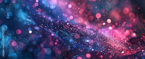 Fantasy lightscape with a ripple of twinkling particles over a dreamlike gradient of cool tones.