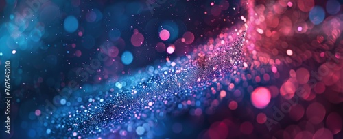 Fantasy lightscape with a ripple of twinkling particles over a dreamlike gradient of cool tones.