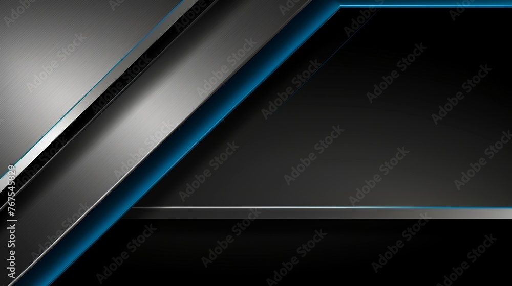 Modern dark blue overlapping dimension line bar design, technological background