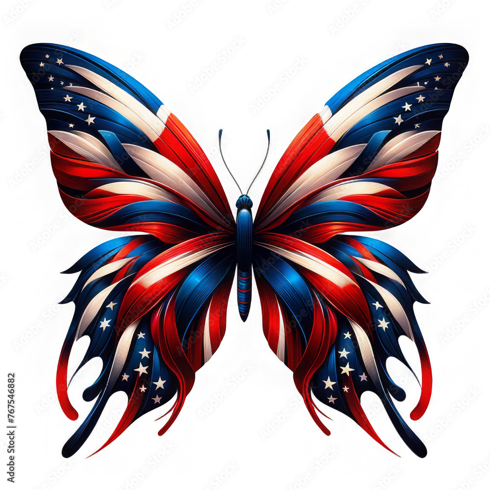 Patriotic Butterflies and Poppies Artistic Illustration
Patriotic Butterflies and Poppies Artistic Illustration