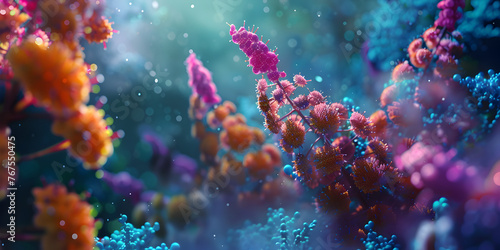 ocean plants, underwater sea plants, a coral reef in the ocean sea colorful  © MuhammadArif