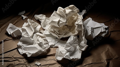 A crumpled piece of paper with a forgotten assignment