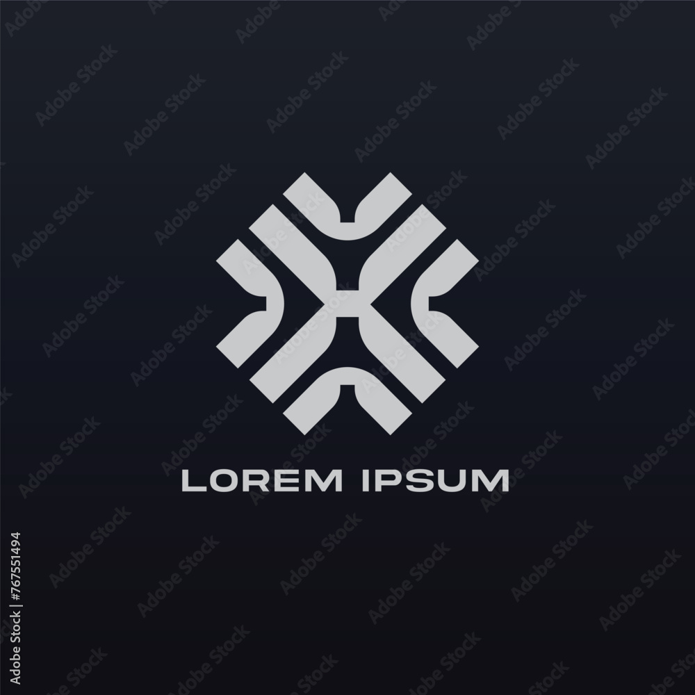 modern clean industry symbol logo modern clean industry symbol logo