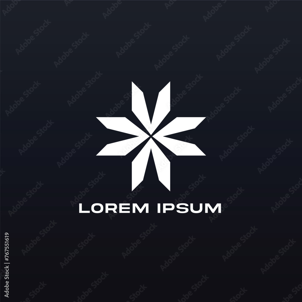 Obraz premium modern clean industry symbol logo