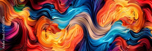 Captivating Swirls of Vibrant Color - Digital Abstract Art Masterpiece