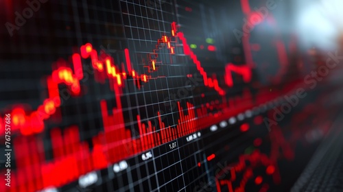 growth of stock market indexes on a computer screen