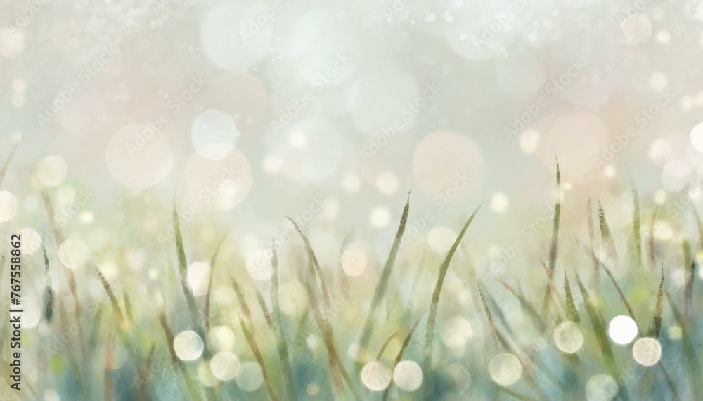 Abstract background inspired by a shimmering meadow after the rain.