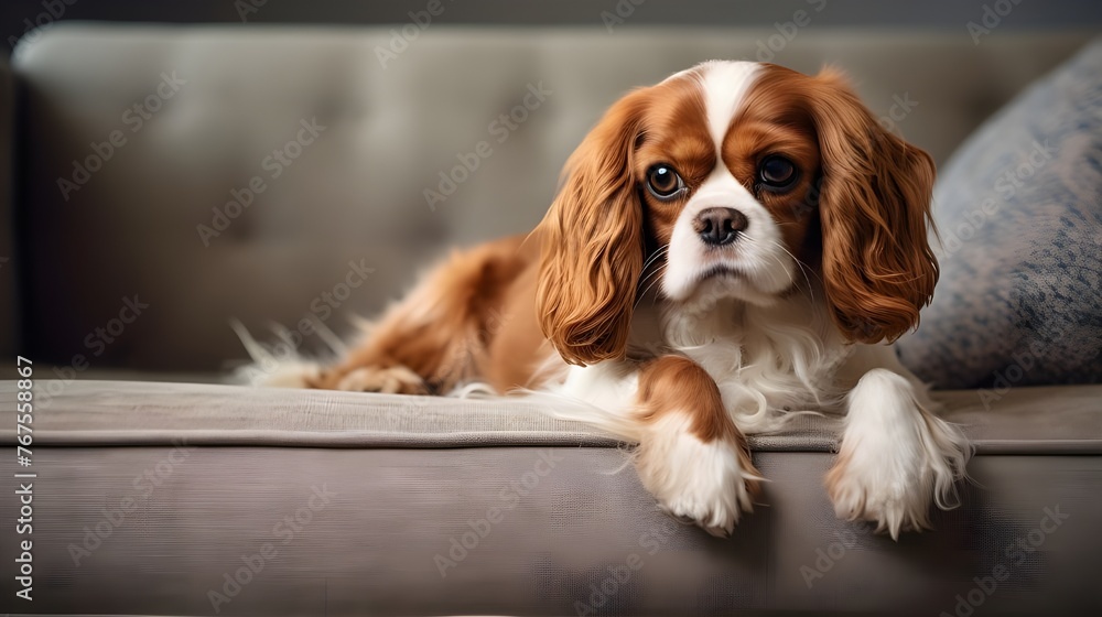 Cariñoso cavalier king charles spaniel en un entorno acogedor
Cariñoso cavalier king charles spaniel en un entorno acogedor