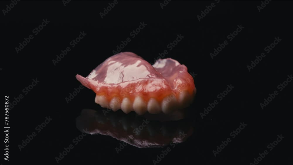 3D Model of Teeth Rotating on Black Background, Dentistry 3D Model of Teeth Rotating on Black Background, Dentistry