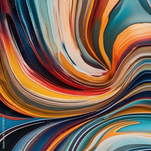 A pattern design inspired by abstract art, featuring expressive brush strokes and bold colors2