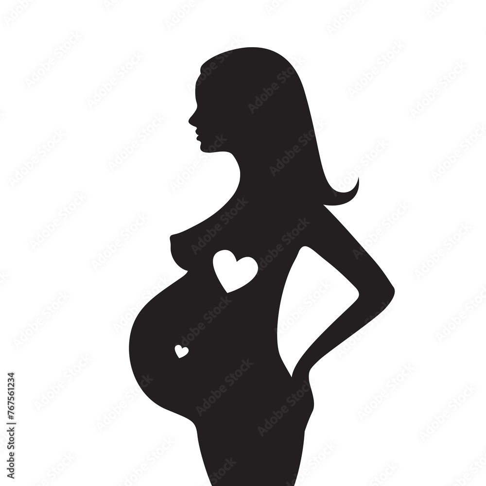 silhouette of pregnant woman graphic design silhouette of pregnant woman graphic design