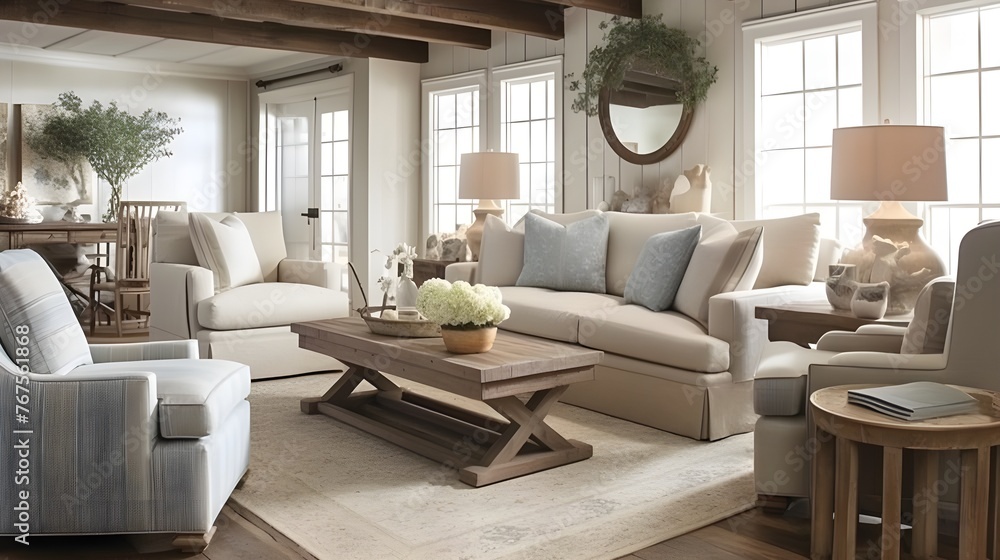 Fototapeta premium Coastal Living Rooms 
