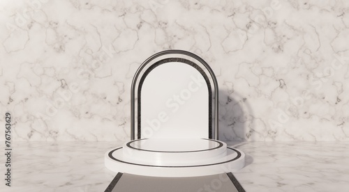 Minimalist and elegant 3D podium design