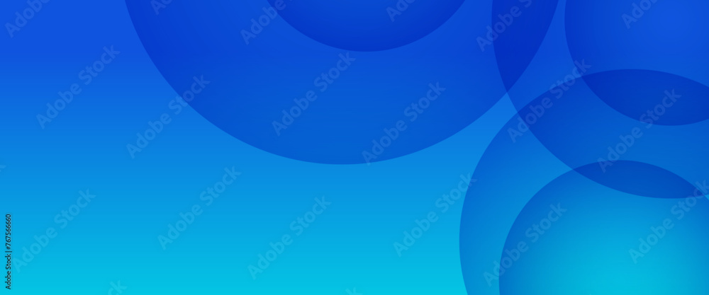 Obraz premium Blue minimal geometric shape abstract banner. For business banner, formal backdrop, prestigious voucher, luxe invite, wallpaper and background