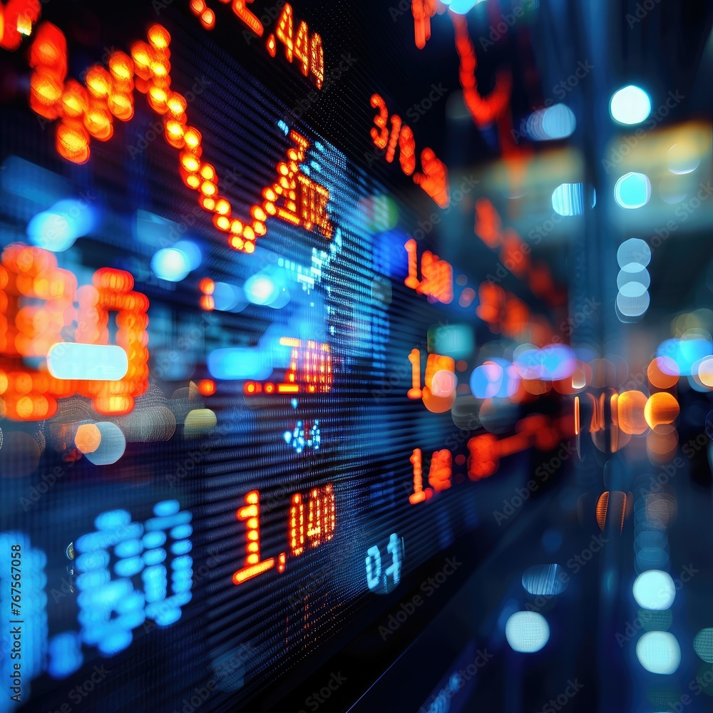 A dramatic background of a stock market ticker, with numbers and graphs depicting real-time financial data, A dramatic background of a stock market ticker, with numbers and graphs depicting real-time financial data,
