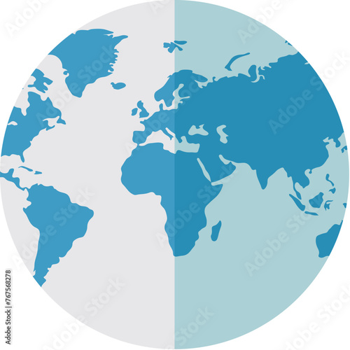 Globe flat design