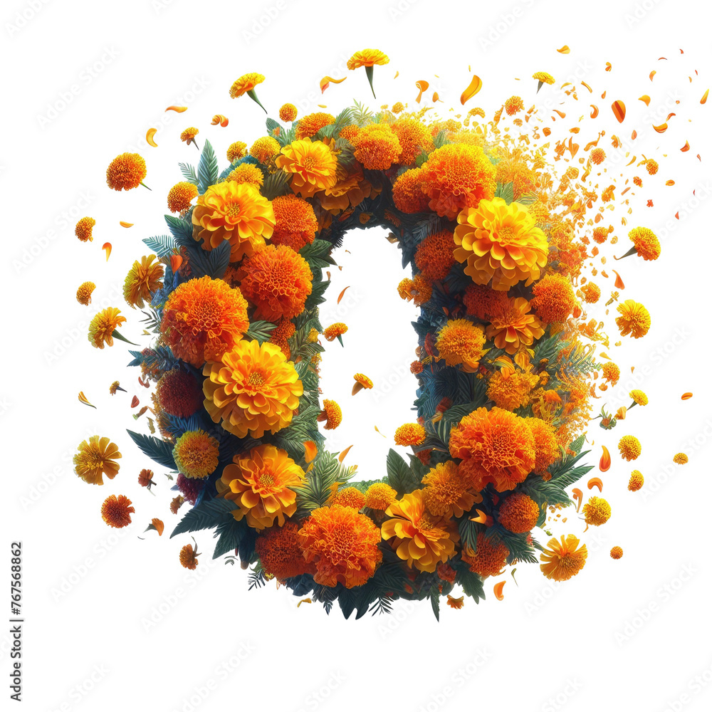 Isolated 3D Number on a Clear PNG Canvas, Generative AI Isolated 3D Number on a Clear PNG Canvas, Generative AI