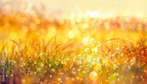 Abstract background inspired by a shimmering meadow after the evening rain. © Bambi and Sunny