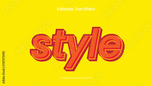 style text effect retro