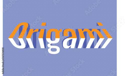 Origami Text Effect