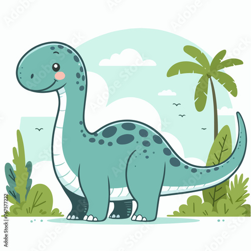 vector illustration of a dinosaur 