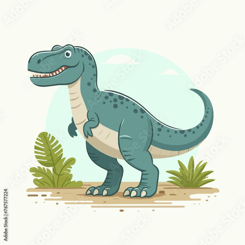 vector illustration of a dinosaur 