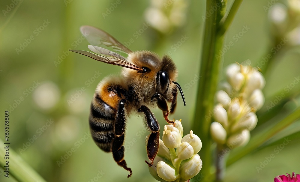 bee on a flower bee on a flower