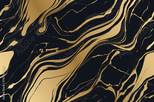 Black gold luxury marble pattern background wallpaper vector design. Abstract gold stone interior luxury marble background.