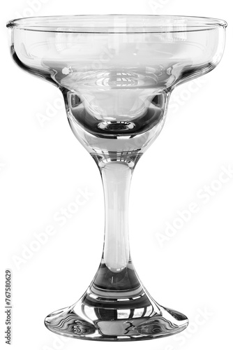 3D Empty Margarita Glass Illustration