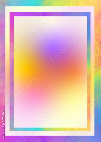 Colorful Canvas  Blank Rainbow Background Design for Creative Projects