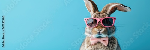 Easter concept that is funny, holiday animal celebration. Generative Ai