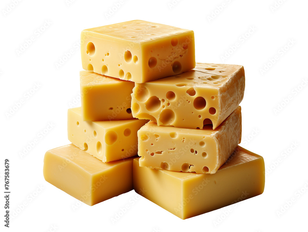 Isolated cheese food Isolated cheese food