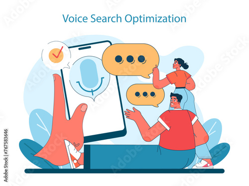 Marketing 5.0 concept. Capturing the essence of voice search optimization © inspiring.team