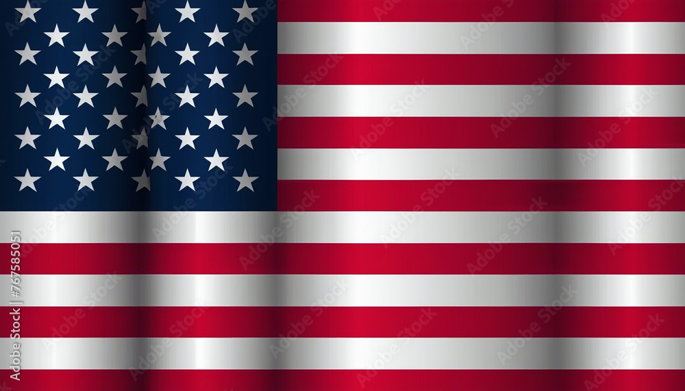 Naklejka premium Presidents Day Abstract USA Flag