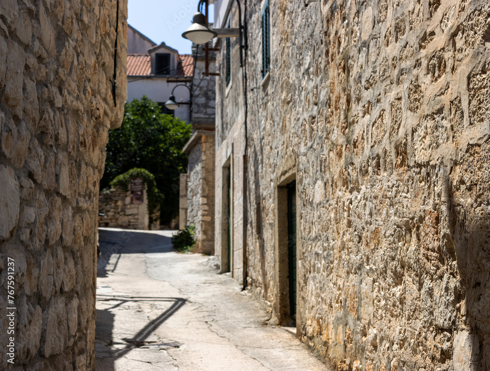 Mediterranean narrow street in the town