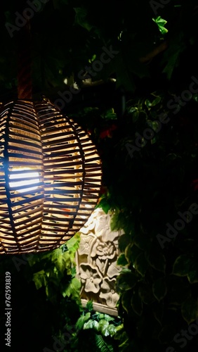 Modern Lamp Decoration on the Park