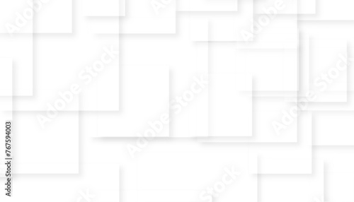 Vector Abstract Elegant white and grey Background. Abstract white Pattern. Squares Texture © Mst