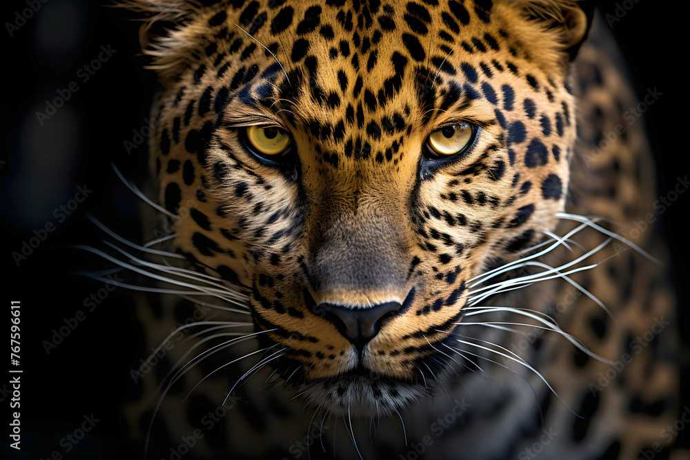 leopard. predatory big cat. zoology and fauna. mammal