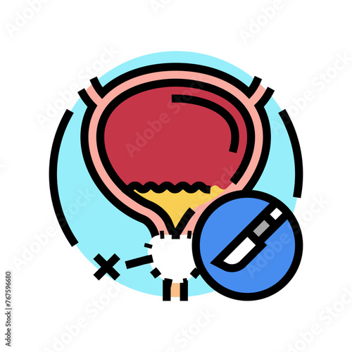 prostatectomy urology color icon vector. prostatectomy urology sign. isolated symbol illustration