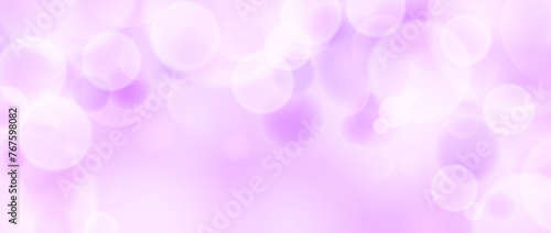 Abstract purple pink circle bokeh wallpaper. Smooth soft blur effect background. Shiny blurry light sparkles texture. Seasonal backdrop for Christmas, New Year or birthday card, poster, banner. Vector
