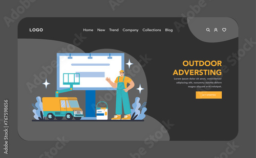 Mass media concept. Flat vector illustration.