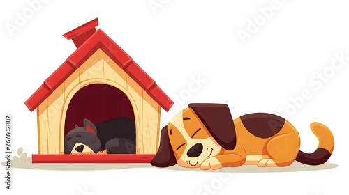 dog and dog house