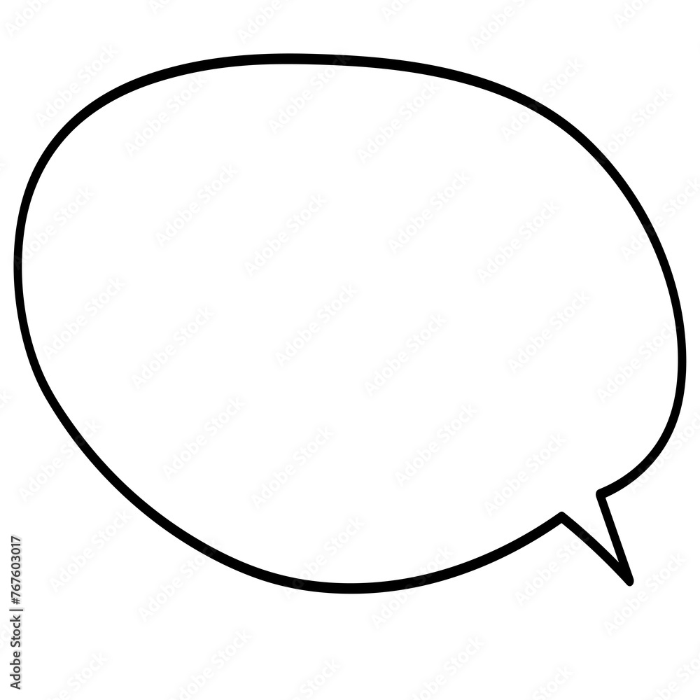 Speech bubbles with outline. Template for web design, banner, mobile app, landing page and infographics. Speech bubbles with outline. Template for web design, banner, mobile app, landing page and infographics.