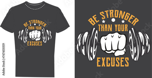 fitness t-shirt design